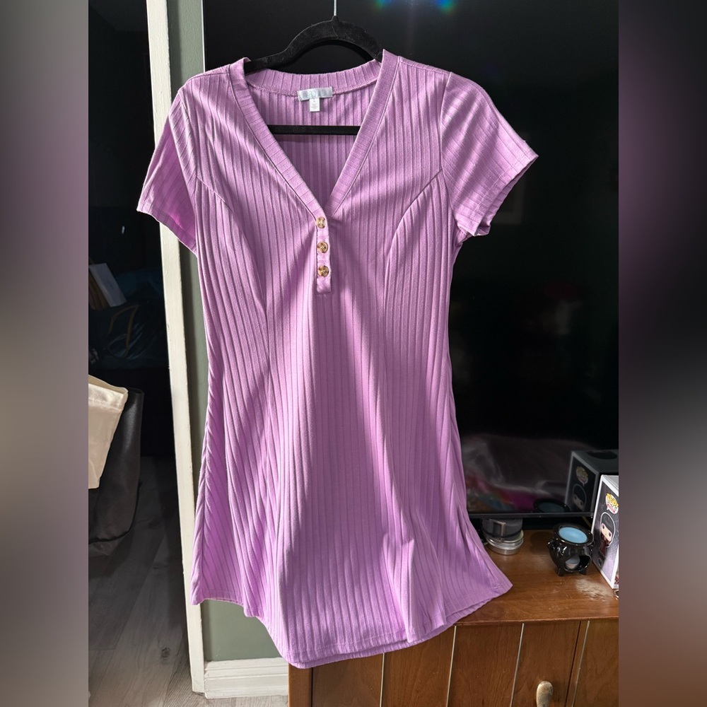 Abound Lilac Ribbed dress
